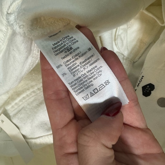 NWT Madewell The Tall Curvy Perfect Vintage Jean Tile White Size 31 Tall - Picture 10 of 16